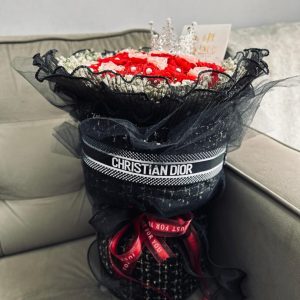 Dior Rose Bouquet with Crown